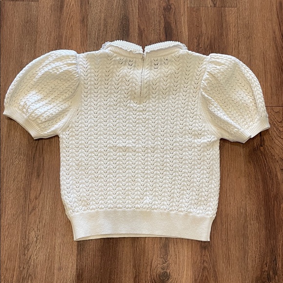 Alice + Olivia Chase Puff Sleeve Wool Blend Sweater - Picture 8 of 8